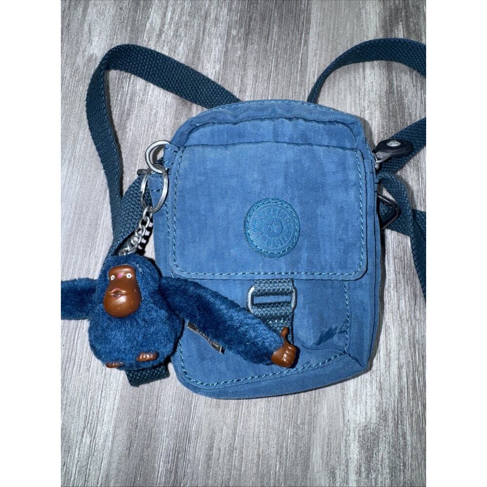 Kipling Tissy Crossbody Cell Phone Holder Bag Handbag Purse Blue